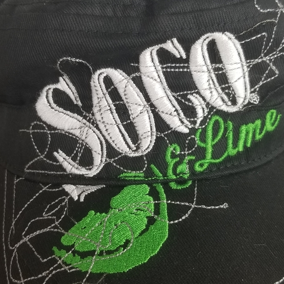 SOCO & LIME Embroidered Distressed Hat Cap - Picture 4 of 8